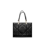 Dior Black Leather Tote Bag