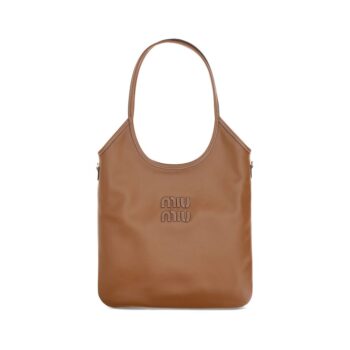 Miu Miu Brown Calf Leather Bos Taurus Shoulder Bag