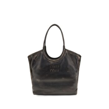 Miu Miu Brown Calf Leather Bos Taurus Shoulder Bag