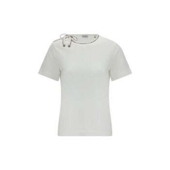 Burberry White Cotton T-Shirt