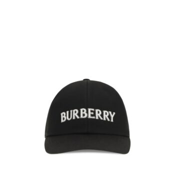 Burberry Black Cotton Cap (Baseball Hat)