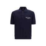 Balmain Blue Wool Oves Aries Polo Shirt