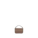 Valentino Garavani Beige Calf Leather Bos Taurus Shoulder Bag