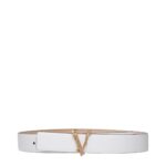 Versace White Leather Regular Belt