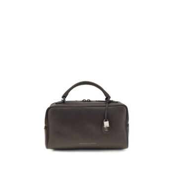 Brunello Cucinelli Brown Calf Leather Bos Taurus Handbag