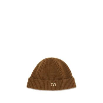 Valentino Garavani Brown Cashmere Beanie
