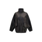 Brunello Cucinelli Black Lamb Ovis Aries Aries Leather Jacket