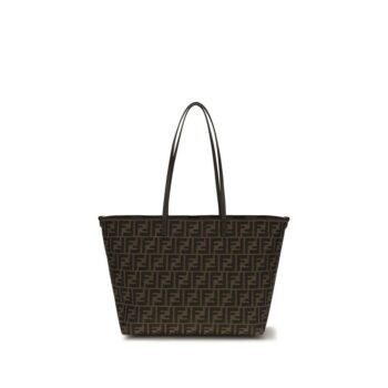 Fendi Brown Fabric Shoulder Bag