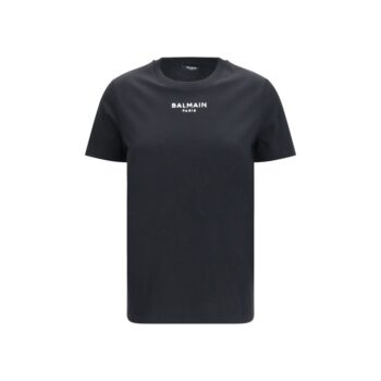 Balmain Black Cotton T-Shirt
