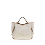 Chloé Beige Cotton Shoulder Bag