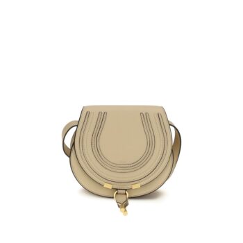 Chloé Beige Calf Leather Bos Taurus Shoulder Bag