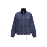 Miu Miu Blue Recycled Polyester Shell Jacket