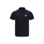 Balmain Black Cotton Polo Shirt