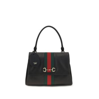 Gucci Black Calf Leather Bos Taurus Handbag