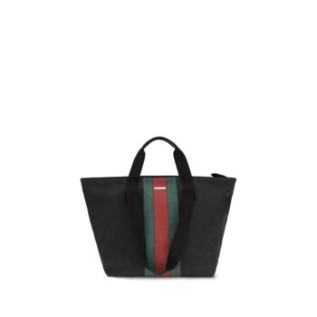 Gucci Black Cotton Shoulder Bag