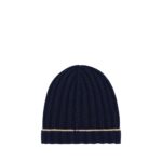 Brunello Cucinelli Blue Cashmere Beanie