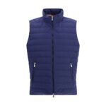 Brunello Cucinelli Blue Polyester Sleeveless Jacket
