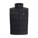Prada Black Recycled Polyamide Sleeveless Jacket