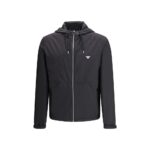 Prada Black Recycled Polyamide Shell Jacket