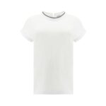 Brunello Cucinelli White Elastane T-Shirt