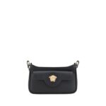 Versace Black Calf Leather Bos Taurus Shoulder Bag