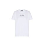 Balmain White Cotton T-Shirt