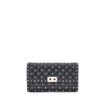Valentino Garavani Black Lamb Ovis Aries Aries Shoulder Bag
