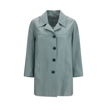 Chloé Blue Lamb Leather Leather Jacket