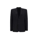 Balenciaga Black Wool Full-Length Jacket