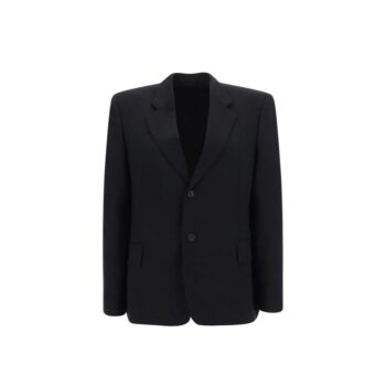 Balenciaga Black Wool Full-Length Jacket