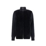 Loewe Black Lamb Fur Full-Length Jacket
