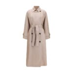 Brunello Cucinelli Multicolor Linen Trench Coat