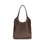 Miu Miu Brown Calf Leather Bos Taurus Shoulder Bag