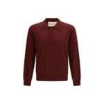 Valentino Garavani Bordeaux Wool Oves Aries Polo Shirt
