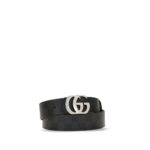 Gucci Black Cotton Belt