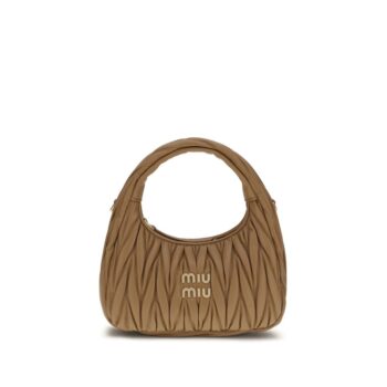 Miu Miu Beige Lamb Ovis Aries Aries Handbag