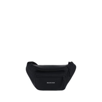 Balenciaga Black Polyester Clutch Bag