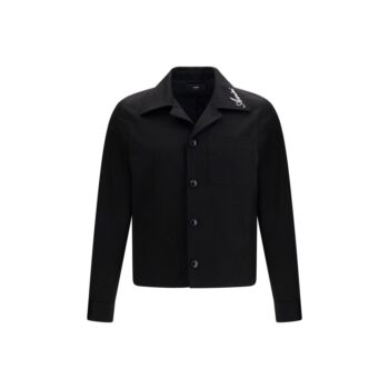 Amiri Black Cotton Full-Length Jacket
