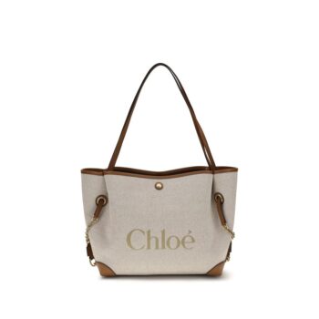 Chloé Beige Cotton Shoulder Bag