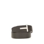 Tom Ford Brown Calf Leather Bos Taurus Belt