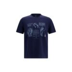Brunello Cucinelli Blue Cotton T-Shirt