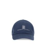 Brunello Cucinelli Blue Cotton Cap (Baseball Hat)