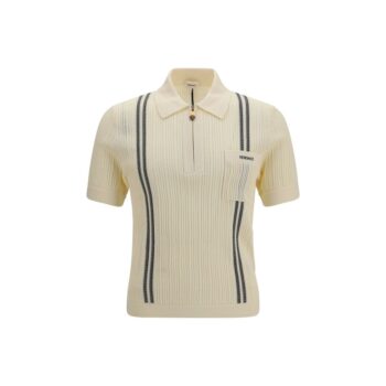 Versace Beige Cotton Polo Shirt