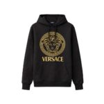 Versace Black Cotton Hoodie