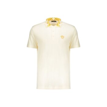 Versace Bicolor Cotton Polo Shirt