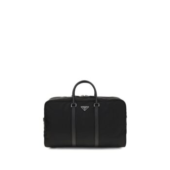 Prada Black Recycled Polyamide Luggage And Travel