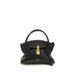 Balmain Black Calf Leather Bos Taurus Handbag