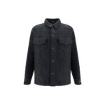 Balmain Black Cotton Shell Jacket