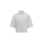 Brunello Cucinelli White Cotton Polo Shirt
