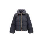 Balmain Black Viscose Full-Length Jacket